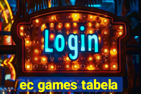 ec games tabela